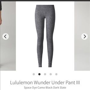 Lululemon wunder under pant III